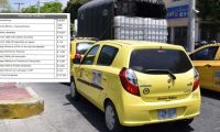 Tarifa de taxis