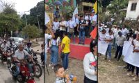 Manifestación en zona rural.