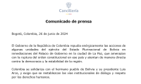 Comunicado a la opinión pública. 