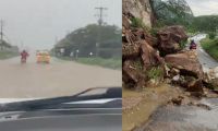 Efectos de la lluvia en Santa Marta.