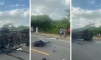 Fatídico accidente entre motociclista y vehículo. 