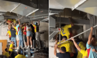 ¡Bochornoso! Hinchas colombianos se colaron por la ventilación en la final de Copa América