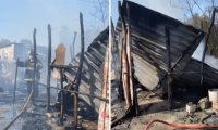 Incendio arrasa con una casa en el barrio La Alborada de Ciénaga