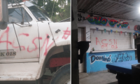 Con grafitis, las Acsn generan temor en la Zona Bananera