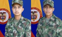 Jaider Augusto Quimbayo Rondón y Luis Ángel Pushaina Pushaina. 