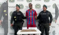 Captura de sujeto con droga.