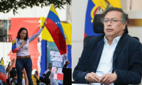 María Corina Machado y Gustavo Petro