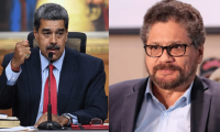 Nicolás Maduro e Iván Márquez