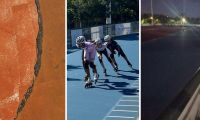 Fisuras en la pista, falta de limpieza e iluminación son algunas de las quejas