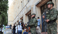 Ejército en Cúcuta tras la llegada de desplazados del Catatumbo
