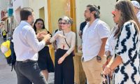 Visita en el Centro Histórico de la ciudad. 