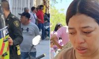 Momentos en el que el señalado es capturado y la madre de la menor dando sus declaraciones.