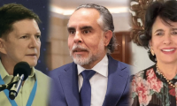 Wilson Ruiz, Armando Benedetti y Adelina Covo.