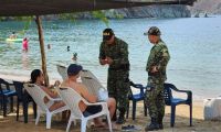 Operativos en playas de Santa Marta.