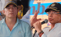 Gustavo Bolívar y el Presidente Gustavo Petro.