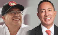 Gustavo Petro y Ricardo Roa.
