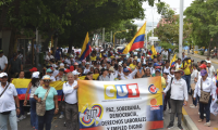 Así transcurre la movilización de este 28 de mayo en Santa Marta