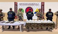 Depósito ilegal de municiones perteneciente al Frente de Guerra Norte