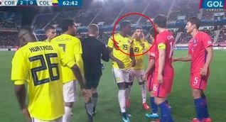 Este fue el gesto de Cardona a los jugadores de Corea del Sur