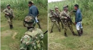 Momentos del enfrentamiento.