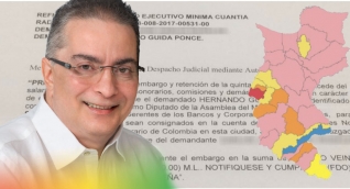 Hernando Guida está en medio del ojo del huracán electoral: está endeudado y embargado.