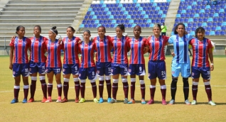 Unión Magdalena femenino se alista para el primer clásico costeño de fútbol femenino.