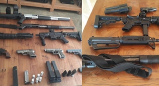  Estas fueron las armas halladas en una finca de Puerto Colombia.