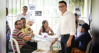 El candidato de Fuerza Ciudadana lleva una ventaja amplia ante su más cercano rival. 