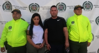 Cristian Camilo González Robles, alias ‘Bejuco’ y Carmen Milena Pereira.