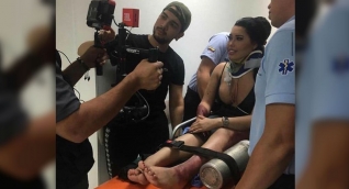 Ana del Castillo grabando el videoclip "Ya es mio"