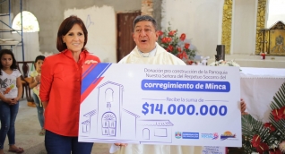 La gobernadora Rosa Cotes donó $14.000 millones de pesos para el templo.