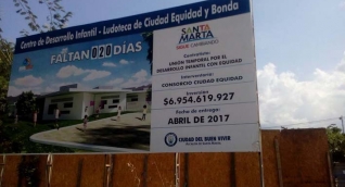 Esta obra está paralizada y no tiene fecha de entrega, según Rugeles. 