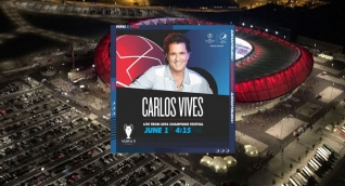 Carlos Vives en show de la Uefa Champions Festival en Madrid