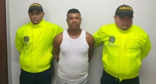 Policía Alias 'Joaco', capturado en Riohacha.