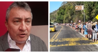 Omar García y las largas filas para entrar al Parque Tayrona