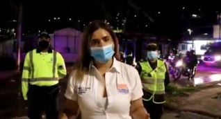 Sandra Vallejos en el barrio El Pando. cortesía