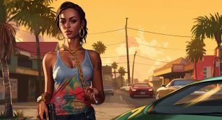 Ilustración ambientada GTA.