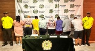 Policía Metropolitana de Santa Marta. Capturados.