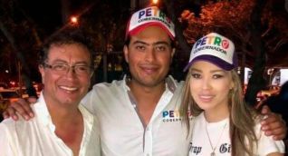 Gustavo Petro, Nicolás Petro y Day Vásquez.