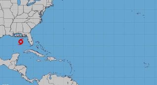 La tormenta avanza por el Golfo de México.