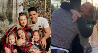 Falcao y su esposa