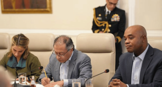 El Presidente Gustavo Petro anoche en el consejo de la UNGRD en el que adoptaron medidas contra 'La Niña'