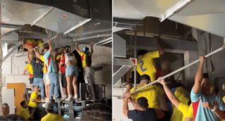 ¡Bochornoso! Hinchas colombianos se colaron por la ventilación en la final de Copa América