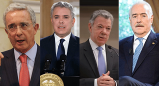 Uribe, Duque, Santos y Pastrana