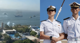 La princesa Leonor ya está en Cartagena y se prepara para su visita a Santa Marta