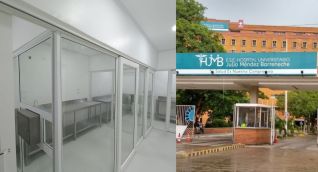 Laboratio bimolecular del Hospital, cuya adecuación sigue sin pagarse.