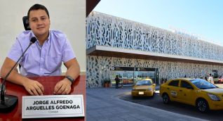 Concejal Jorge Alfredo Arguelles expresó su inconformidad con la administración del Aeropuerto.