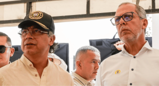 El Presidente Gustavo Petro y el jefe de Despacho, Alfredo Saade.