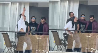 ¡En video! Mujer dispara al aire desde su balcón en Bogotá; la Policía no pudo intervenir