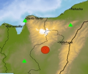El epicentro del temblor se dio en el departamento de Cesar.
